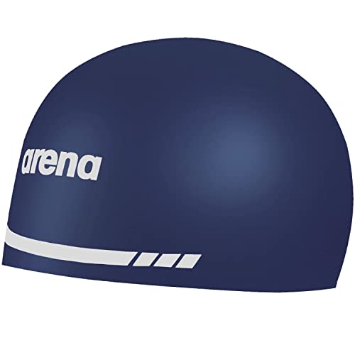 Arena Unisex-Erwachsene 3D Soft USA Racing Badekappe, Marineblau, Extra Large von ARENA