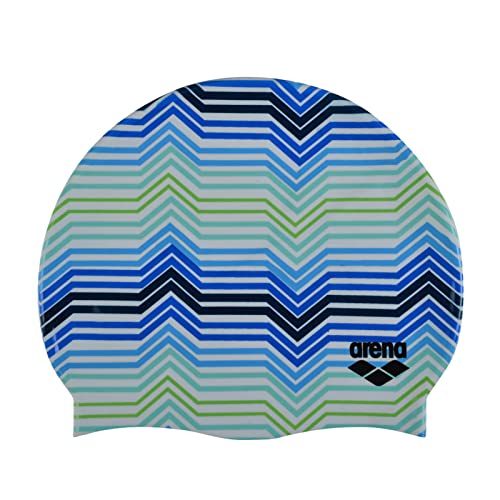 Arena Unisex-Erwachsene Print 2 Swim Cap Kappe, Streifen, Einheitsgröße von ARENA