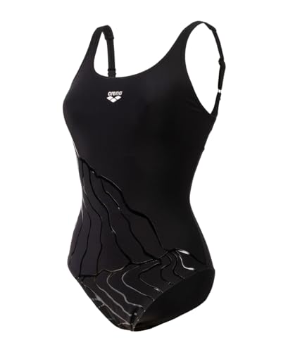Arena Damen Women's Bodylift Luisa Wing Back One Piece Swimsuit, Schwarz, 46 EU von ARENA