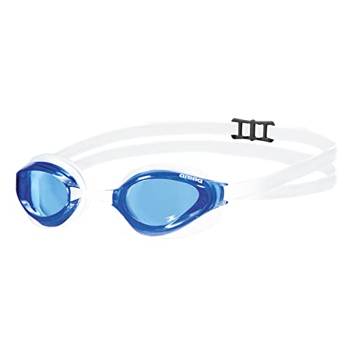 Arena Erwachsene Unisex Wettkampf Schwimmbrille Python, Clear Blue-White-White, one Size von ARENA