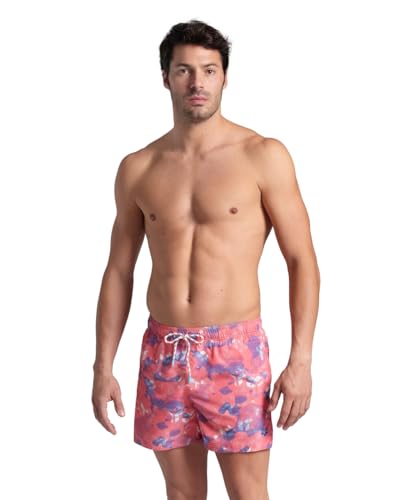 Arena Herren Mens Water Prints Beach Short Ao Swim Trunks, Calypso Coral-Multi, XL EU von ARENA
