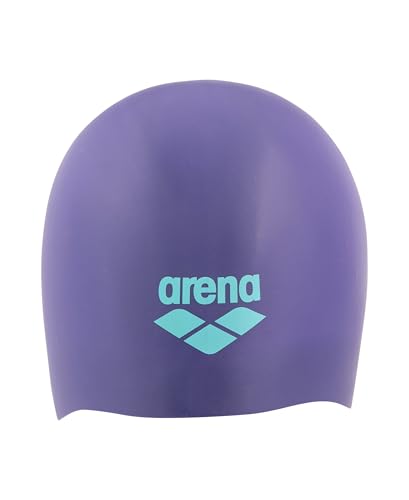 Arena Uni-Silikon-Badekappe mit langem Haar, bequem, extra weich, hohe Elastizität, für Damen und Herren, für den täglichen Gebrauch und Training, zukünftige Dämmerung/Wasser von ARENA