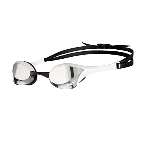 arena Cobra Ultra Swipe Mirror Unisex Race Schwimmbrille für Erwachsene, Taucherbrille mit Gebogenen Spiegelgläsern, Anti-Beschlag, UV-Schutz, 5 Austauschbare Nasenstege von ARENA