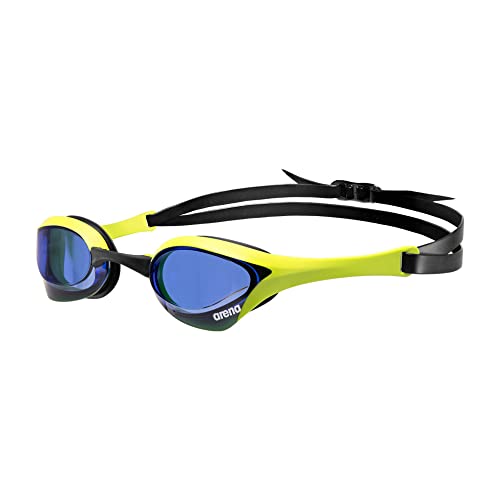ARENA Unisex Cobra Ultra Swipe Racing Swim Goggles for Men and Women Swipe Anti-Fog Technology Polycarbonate Non-Mirror Lens, Royal Blue/Cyber Lime von ARENA