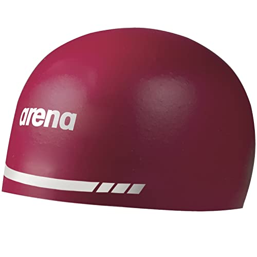 Arena Unisex-Erwachsene 3D Soft Cap Badekappe, L, Rot/Ausflug, einfarbig (Getaway Solids), Large von ARENA