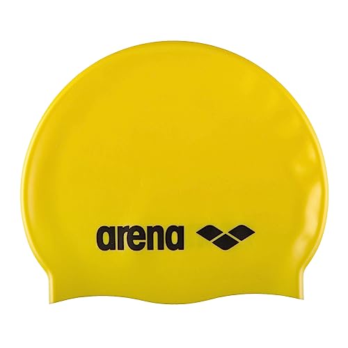 arena Classic Junior Unisex Silikon-Schwimmkappe, Schwimmkappe für Jungen und Mädchen, Badekappe mit Verstärktem Rand, Weiche und Strapazierfähige Schwimmkappe von ARENA