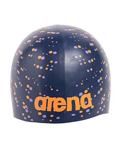 arena Unisex-Badekappe für Erwachsene, zum Training und Rennen, 100% Silikon, Einheitsgröße, gepunktet von ARENA