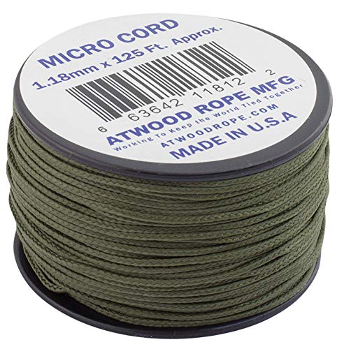 Atwood Rope Micro Cord 1,18 mm - 38 m, Oliv von ARM