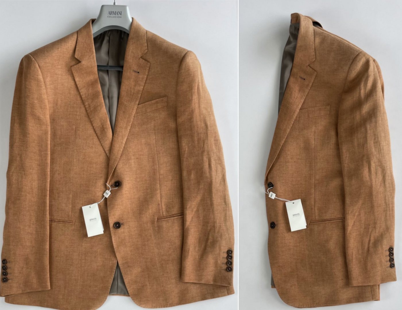 ARMANI COLLEZIONI Sakko Armani Collezioni G LINE Lino Special Leinen Anzug Sakko Blazer Jacke von ARMANI COLLEZIONI