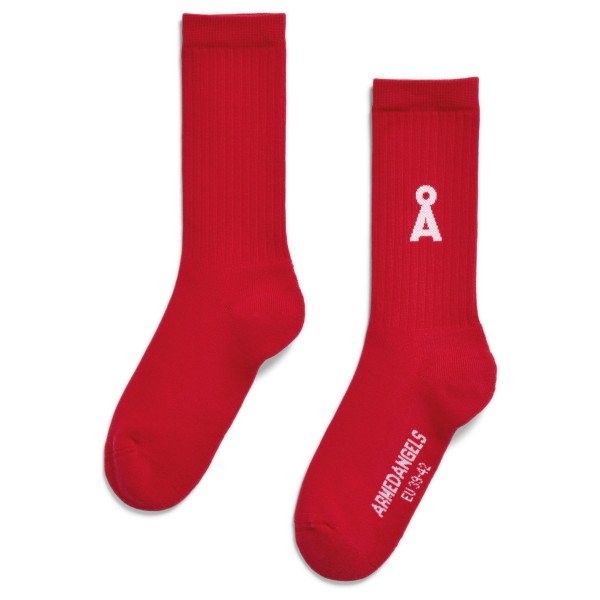 ARMEDANGELS - Saamus Bold - Multifunktionssocken Gr 39-42 rot von ARMEDANGELS