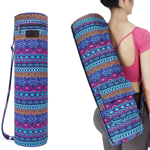 AROME Yogamatten-Tasche, wasserdichte Yoga-Tasche, Matte, Tragetasche, für Damen und Herren, Durchgehender Reißverschluss, Yoga-Sporttasche mit 2 multifunktionalen Taschen für 0,6 cm, 0,6 cm, 0,6 cm, von AROME