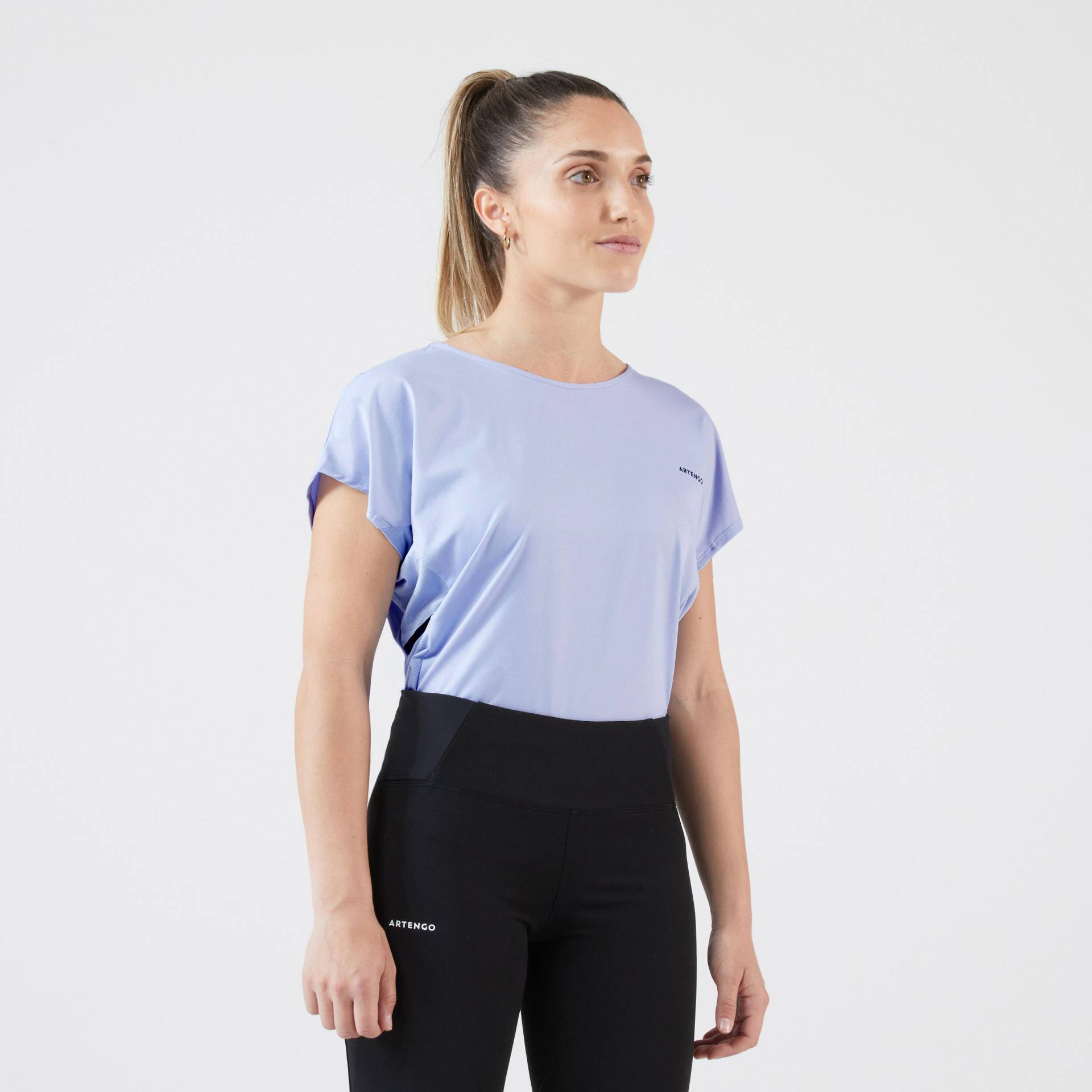 Damen Tennis T-Shirt Rundhals - Dry 500 blau von ARTENGO
