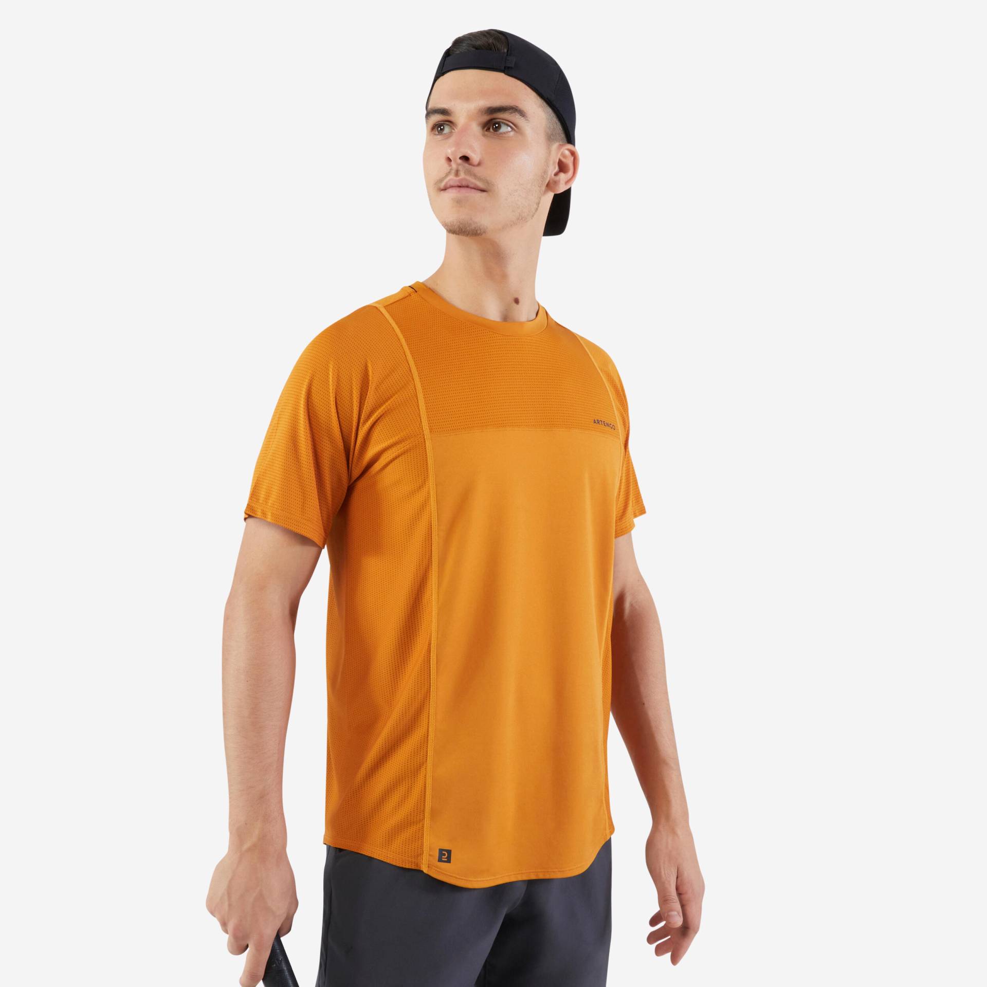 Herren Tennis T-Shirt - DRY Gaël Monfils ockerfarben von ARTENGO