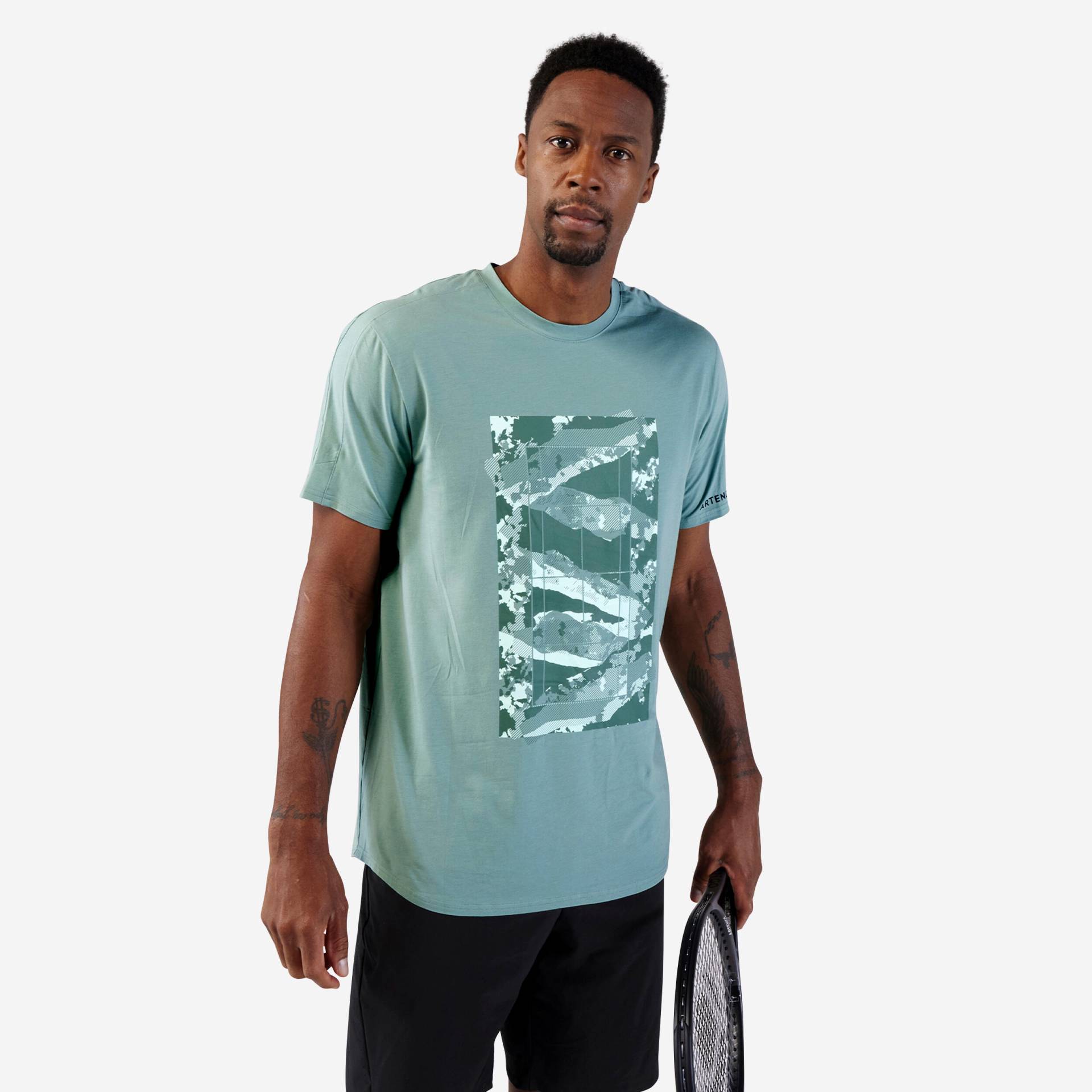Herren Tennis T-Shirt - Soft lehmfarben von ARTENGO