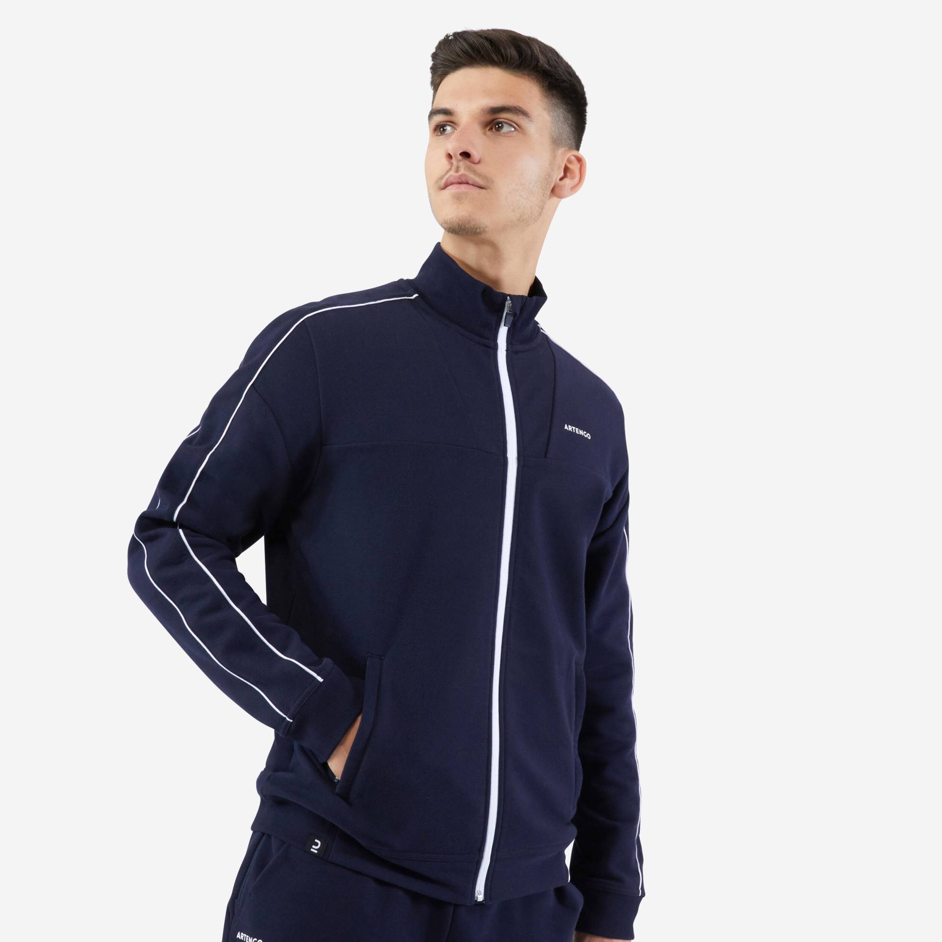 Herren Tennisjacke - Soft marineblau von ARTENGO