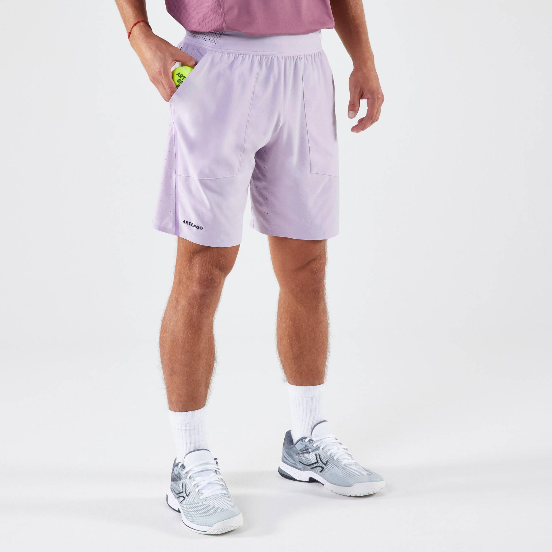 Herren Tennisshorts atmungsaktiv - Artengo Dry+ Violett Gaël Monfils von ARTENGO
