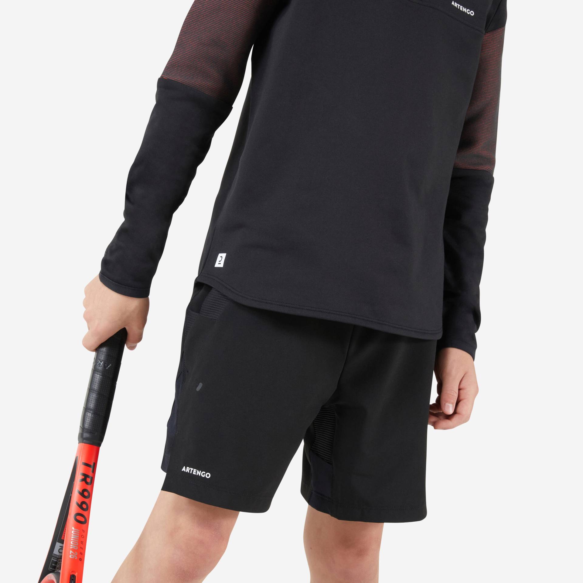 Jungen Tennis Shorts - Dry schwarz von ARTENGO