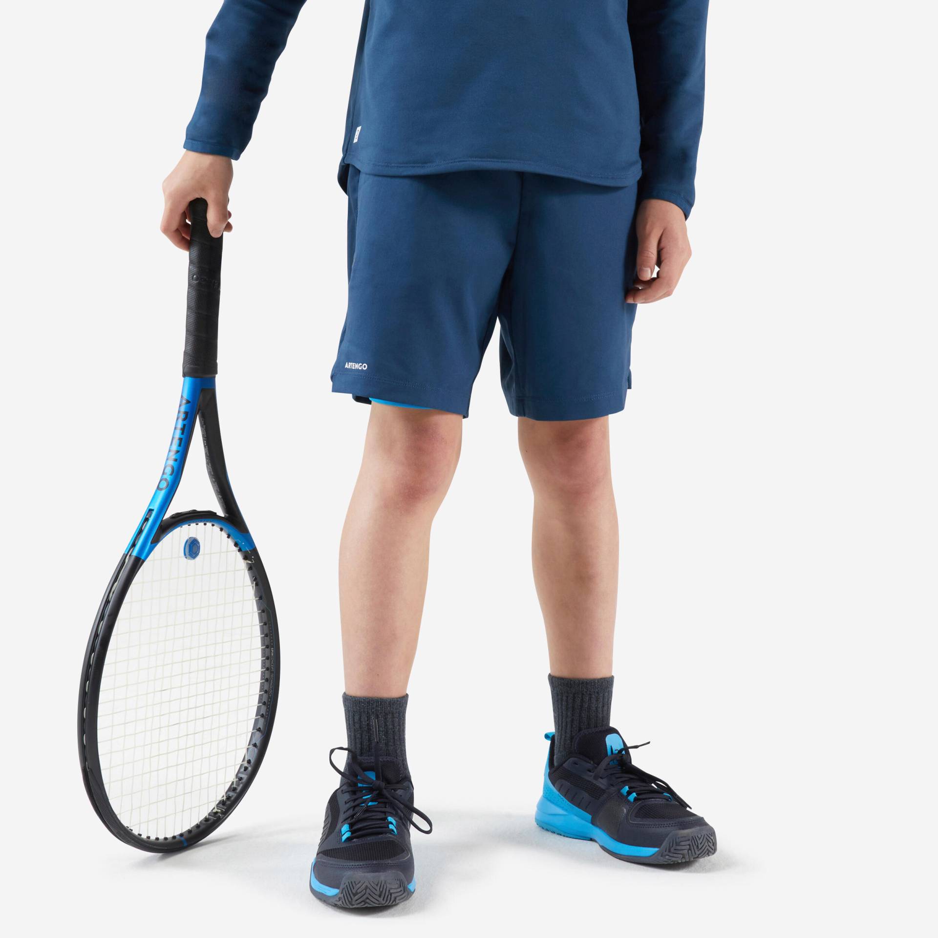 Tennis-Shorts mit Shorty Kinder - TSH TH 500 türkis von ARTENGO