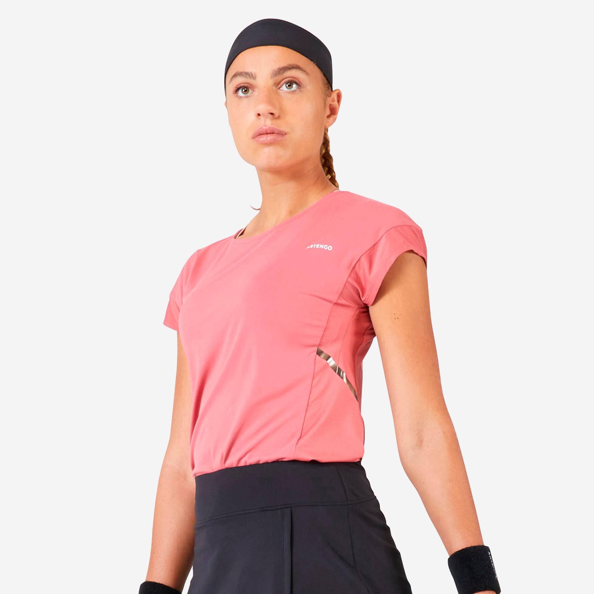 Tennis T-Shirt Damen - Dry 500 rosa von ARTENGO