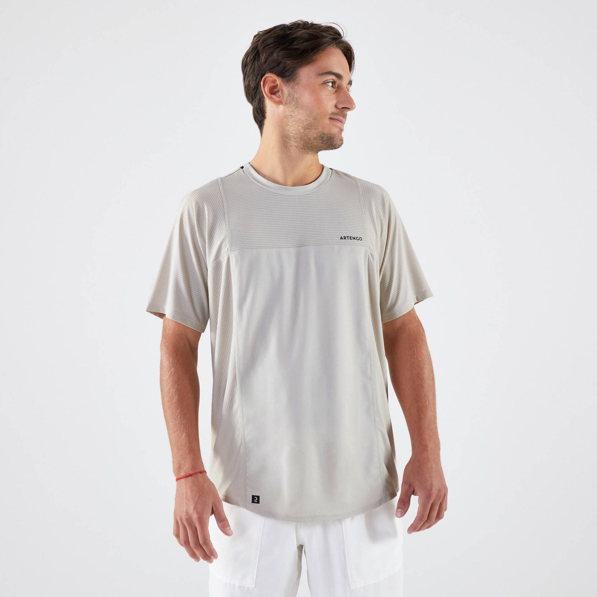 Tennis T-Shirt Herren - DRY Gaël Monfils beige von ARTENGO