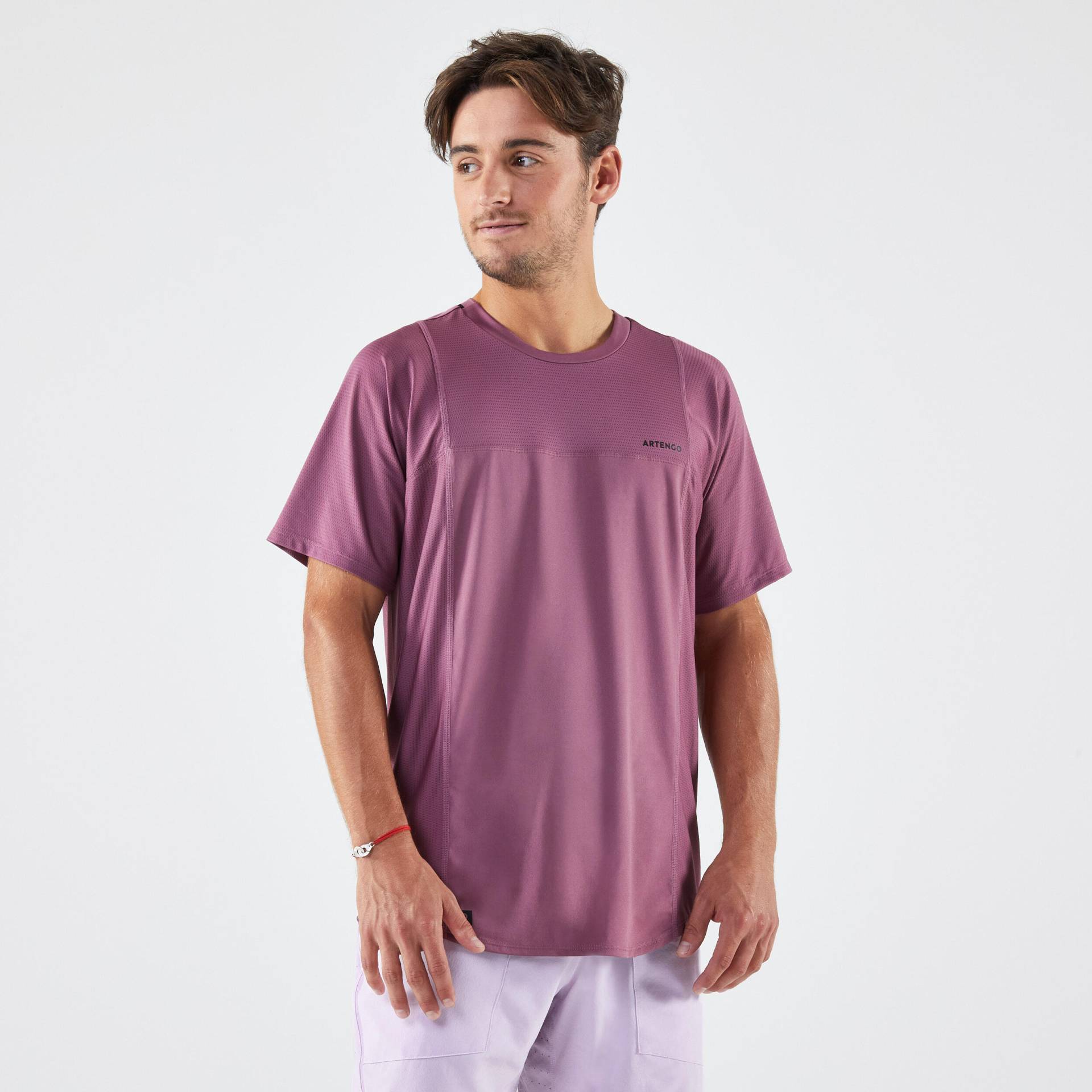Tennis T-Shirt Herren - DRY Gaël Monfils lila von ARTENGO