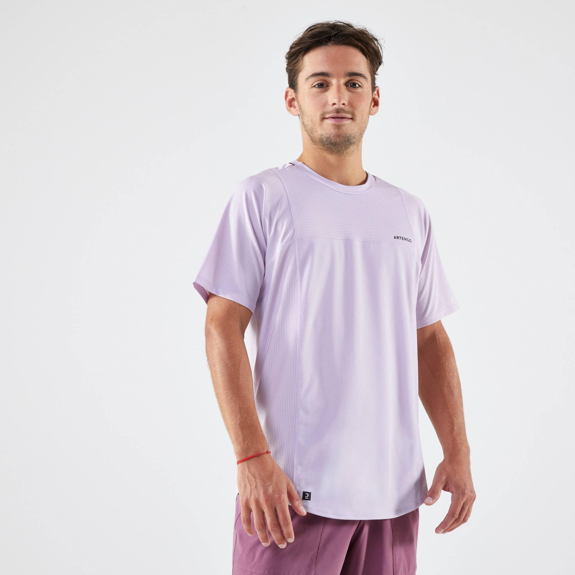 Tennis T-Shirt Herren - DRY Gaël Monfils lila von ARTENGO