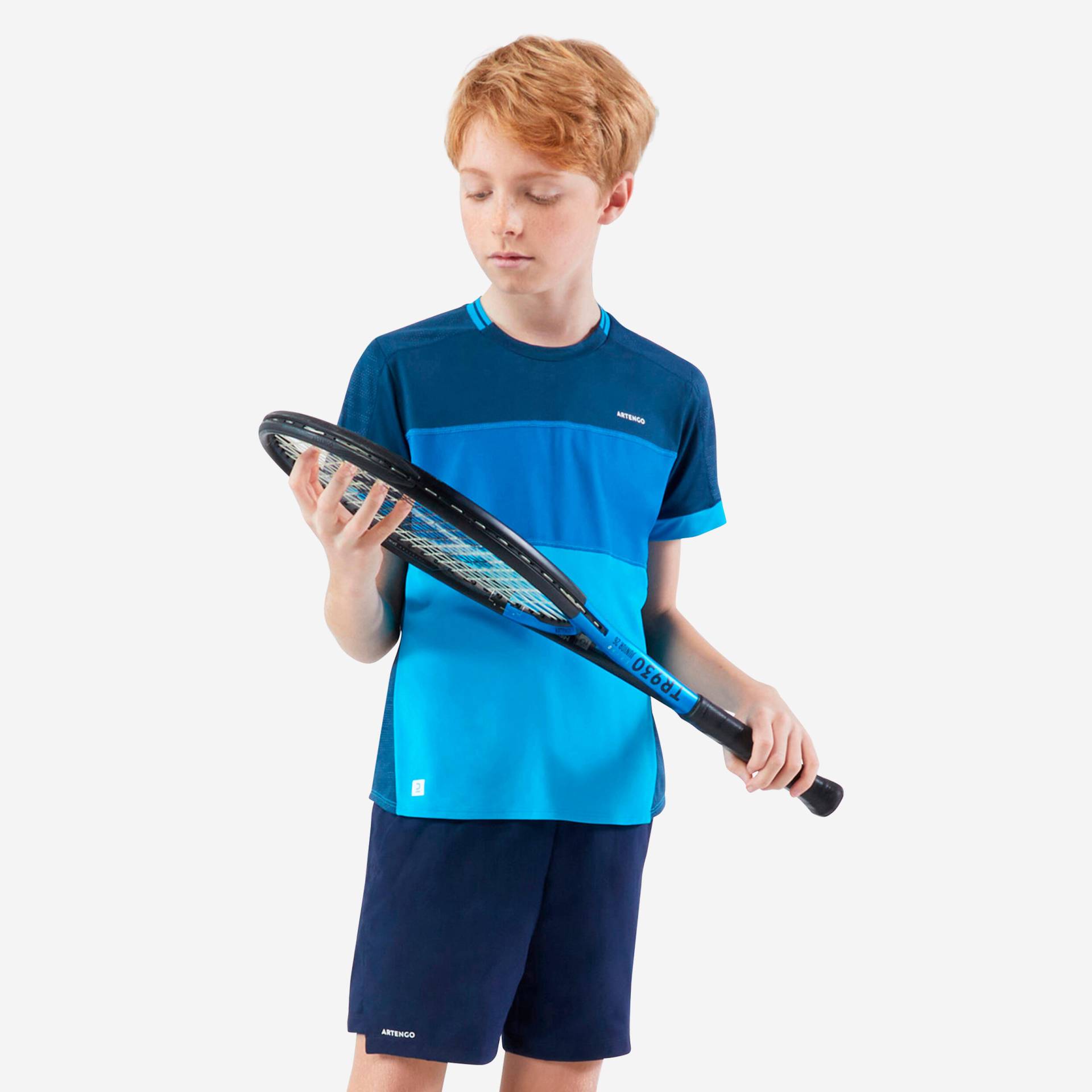 Jungen Tennis T-Shirt - TTS Dry blau von ARTENGO