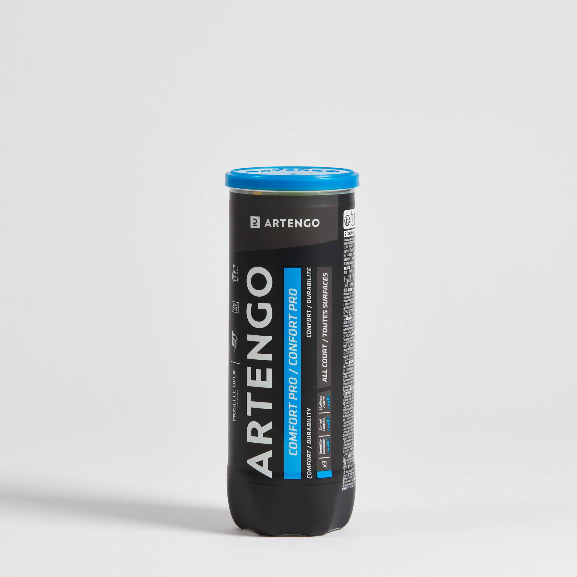 Tennisbälle ARTENGO - Comfort Pro 3er-Dose gelb von ARTENGO