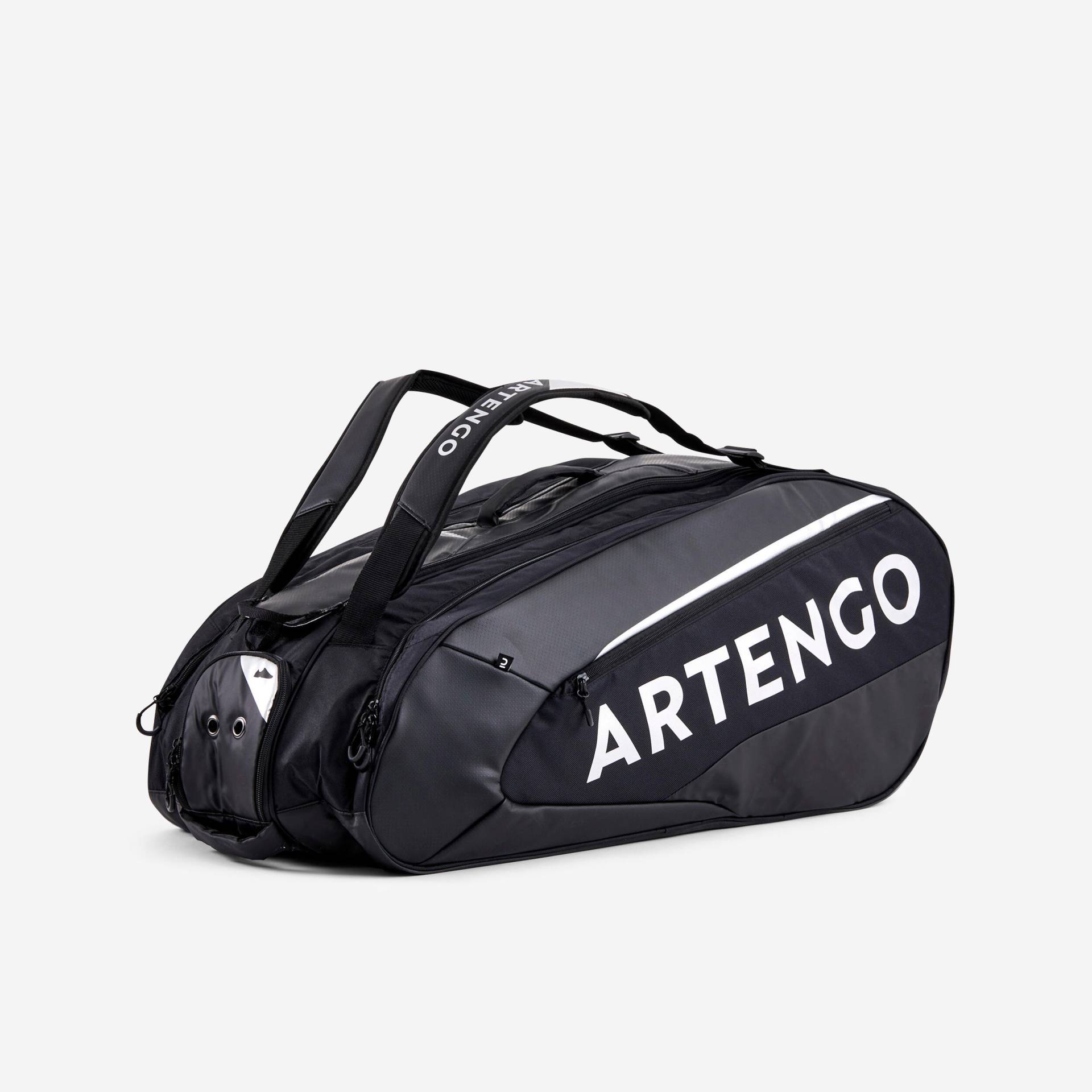 Tennistasche isolierend - XL Pro 12er Control schwarz Gael Monfils von ARTENGO