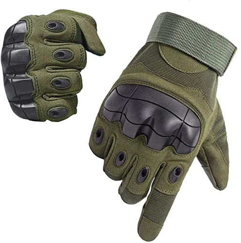 ARTOP Taktische Handschuhe,Touchscreen Airsoft Handschuhe Militär Einsatzhandschuhe Schnittfeste für Motorrad,Jagd,Survival und Outdoor(Armeegrün,M) von ARTOP