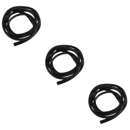 ARTSEWPLY 3 Stück Sup Paddle Edge Protector PVC Schutzstreifen Langlebig Leicht für Doppelpaddel Wassersport Zubehör Carbon Paddel Schutzband Schwarz von ARTSEWPLY