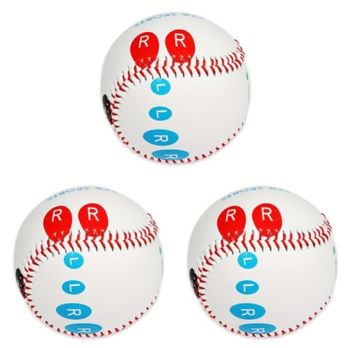 ARVALOLET 9-Zoll-Profi-Baseball mit Fingerplatzierungs-Markierungen for effektives Training von ARVALOLET