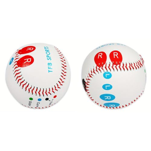 ARVALOLET 9-Zoll-Profi-Baseball mit Fingerplatzierungs-Markierungen for effektives Training von ARVALOLET