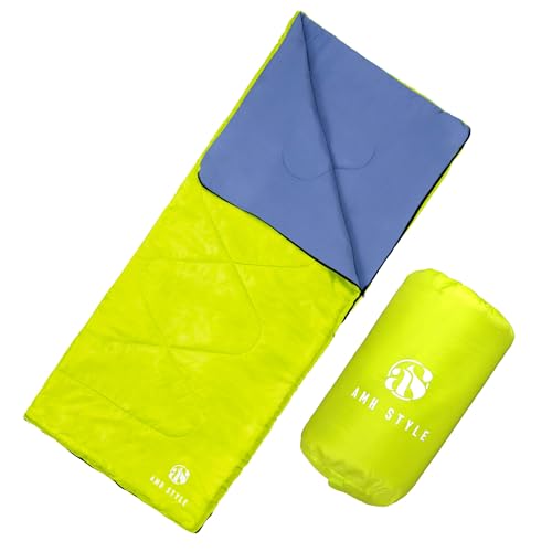 Amh Style Kinderschlafsäcke – 700 g für Frühling und Sommer, bequem und leicht – ideal für Camping, Familienurlaub, Wandern und Übernachtungen. Schlafsack für Mädchen und Jungen von AS AMH STYLE