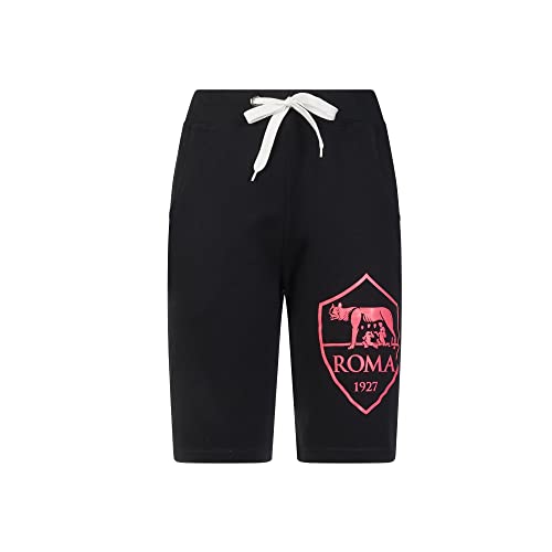 AS Roma GIL Unisex Shorts Crest Rosa Fluo Badehose, Nero e Rosa Fluo, Extra Large von AS Roma
