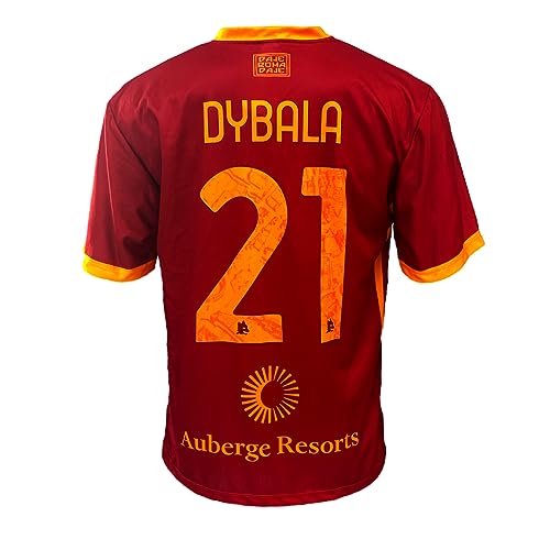 AS Roma MA/RO2324/HOME Riyadh/Dybala, Kinder und Jungen Fußball-T-Shirt, 4 anni - von AS Roma