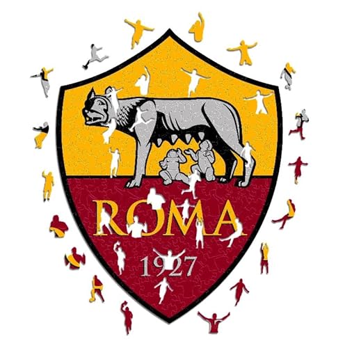 AS Roma ROMALOGOL Logo Holzpuzzles, Mehrfarbig, Large von AS Roma