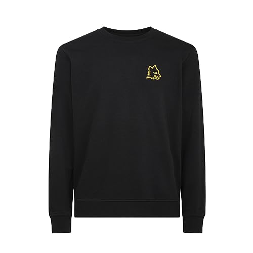 GIL S.R.L. Unisex swg-lupa Sweatshirt mit Rundhalsausschnitt, Schwarz, XS von AS Roma