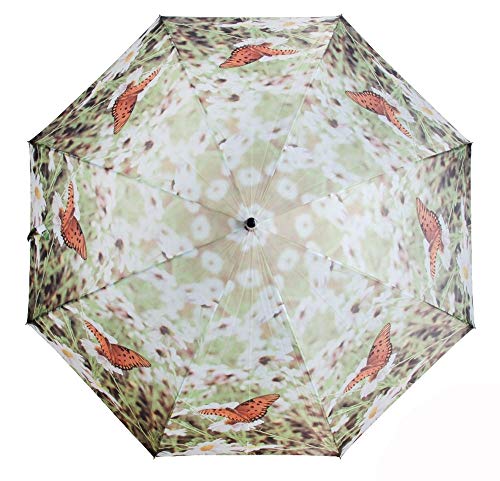 AS4HOME Regenschirm - Stockschirm - Schmetterlinge Blumenwiese Naturmotive von AS4HOME