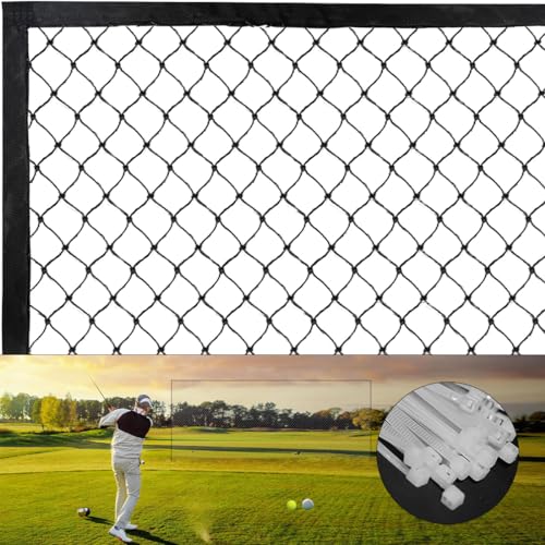ASENVER Schwarzes Golf-Barriere-Netz, Golfball-Schlägernetz, multifunktional, Sportnetz, Golf-Netz, 3 x 33 m von ASENVER
