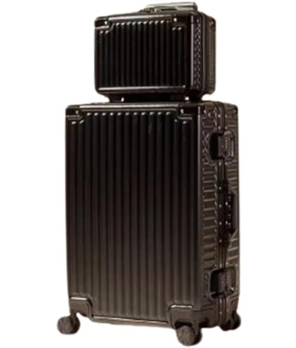 ASHSDI Koffer Reisekoffer Trolley 2-teiliges Set Spinner-Koffer Mit Passwortschloss, 14-Zoll-Kosmetiktasche Für Weitermachen Boardcase Handgepäck (Color : G, Size : 24in) von ASHSDI