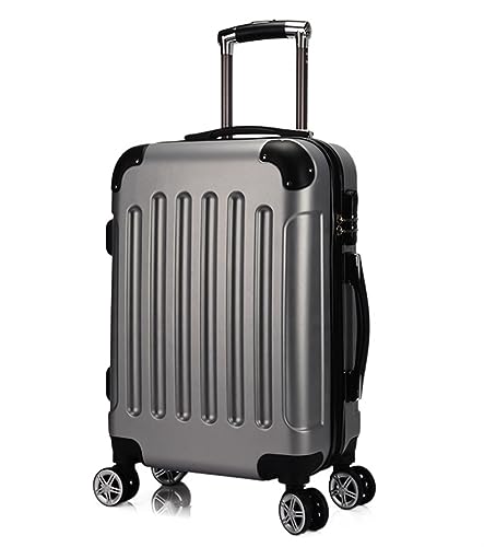 ASHSDI Koffer Reisekoffer Trolley 20-Zoll-Hartschalenkoffer Für Geschäftsreisen, Tragbare Koffer Mit Rädern Und Doppeltem Reißverschluss Boardcase Handgepäck (Color : G, Size : 20inch) von ASHSDI