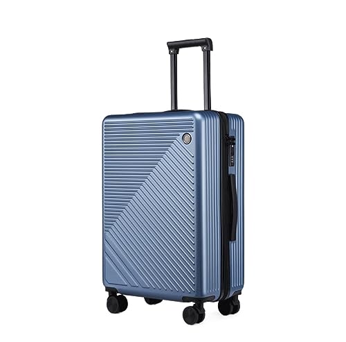 ASHSDI Koffer Reisekoffer Trolley 20 Zoll Leichtes Hardside-4-Rad-Spinner-Reisegepäck, Geschäftsgepäck Für Damen Boardcase Handgepäck (Color : Blue, Size : 20inch) von ASHSDI