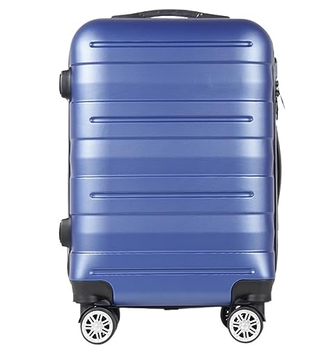 ASHSDI Koffer Reisekoffer Trolley Aufgegebenes Hardside-Gepäck Mit 4 Spinnerrädern, Leichter Koffer Für Männer Und Frauen Boardcase Handgepäck (Color : Blue, Size : 20inch) von ASHSDI