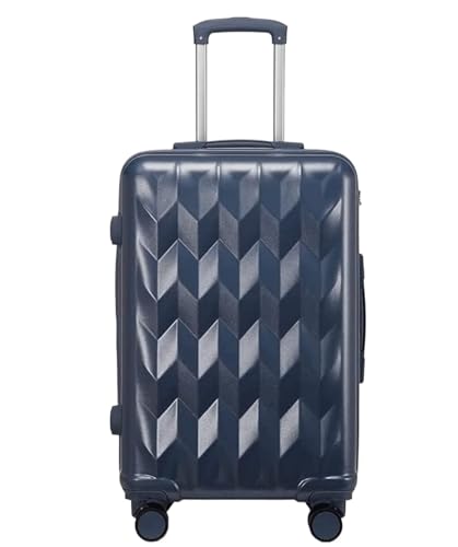 ASHSDI Koffer Reisekoffer Trolley Erweiterbares Hardside-Gepäck Mit Spinner-Rädern, Reisegepäck-Teleskopgriff Boardcase Handgepäck (Color : Blue, Size : 24 in) von ASHSDI