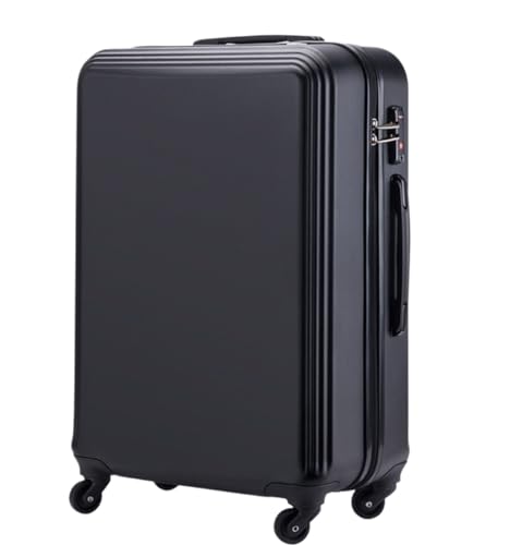 ASHSDI Koffer Reisekoffer Trolley Reisekoffer Gepäck Einfachheit Handgepäck Boarding Reise Hartschalengepäck Boardcase Handgepäck (Color : Black, Size : 20in) von ASHSDI