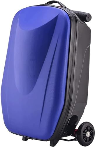 ASHSDI Koffer Reisekoffer Trolley Trolley-Gepäck Aus Aluminiumlegierung, Verschleißfest Und Stoßdämpfend, Hartschalengepäck Boardcase Handgepäck (Color : Blue, Size : 20in) von ASHSDI