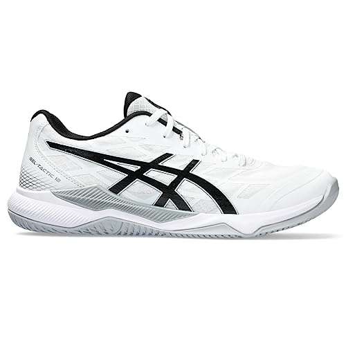 ASICS Herren Gel-Tactic 12 Volleyballschuhe, Größe 45, Weiß/Schwarz von ASICS