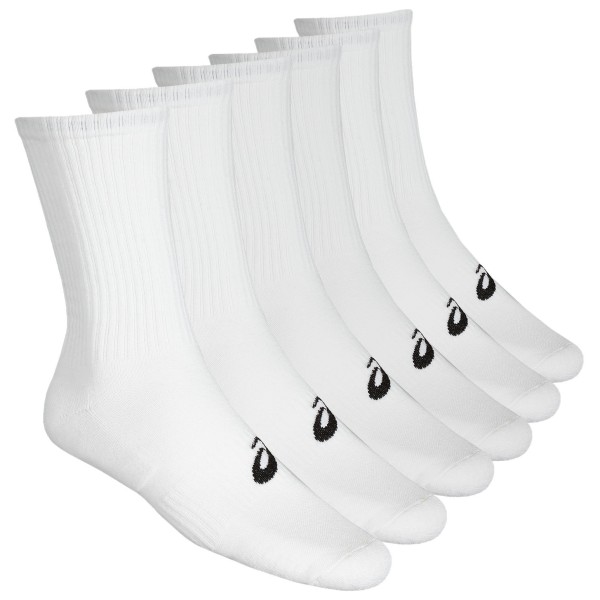 Asics - 6-Pack Crew Sock - Multifunktionssocken Gr 35-38 - I weiß von ASICS