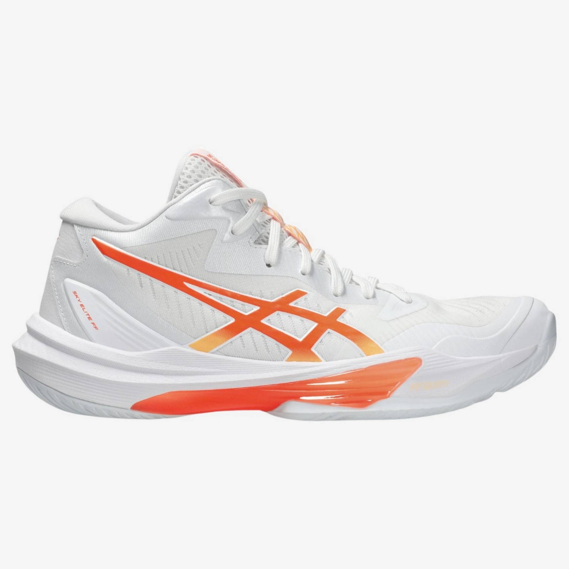 Damen/Herren Volleyballschuhe MID - ASICS Sky Elite FF MT 3 weiß/orange von ASICS